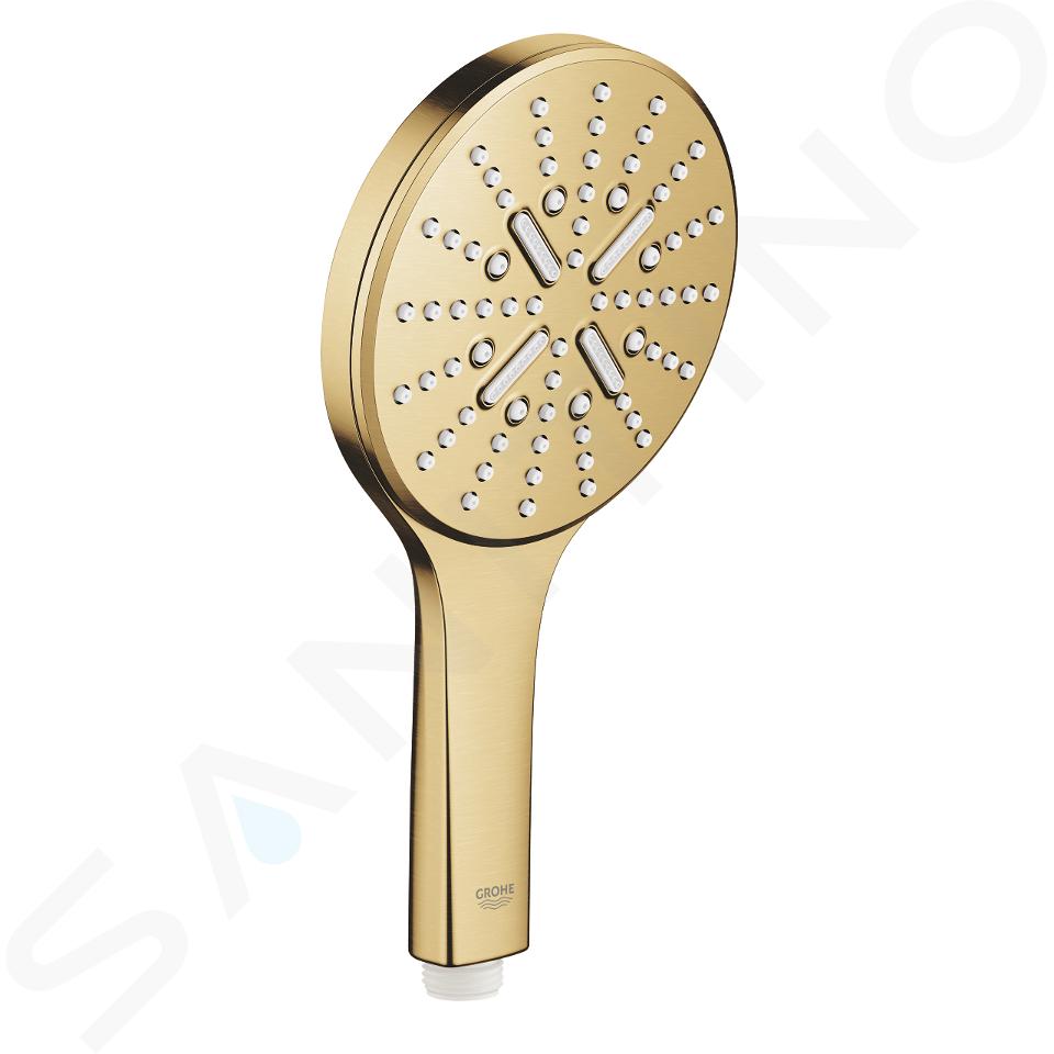 Grohe Grandera - Conjunto de alcachofa de ducha (1 chorro), soporte y  manguera, cromo/oro 27993IG0