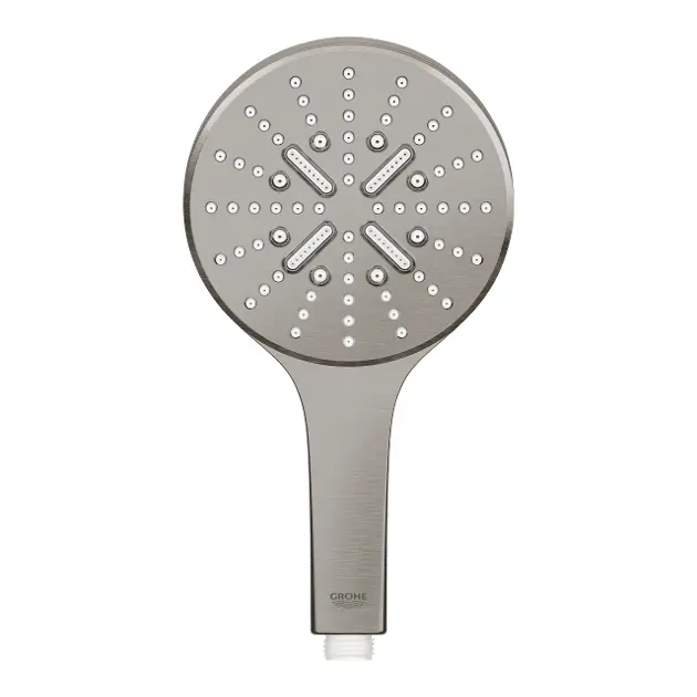 Grohe Rainshower SmartActive - Conjunto de alcachofa de ducha 130 9,5  l/min, 3 chorros, soporte y manguera, cromo 26580000