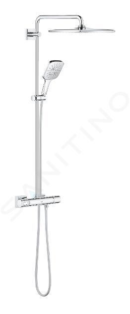 Grohe Rainshower SmartActive Cube - Colonne de douche 310 avec mitigeur thermostatique, 3 jets, chrome 26649000