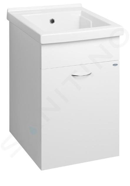 Aqualine Keramia Fresh - Mobile sotto il lavello 43x70x48 cm, bianco 57034