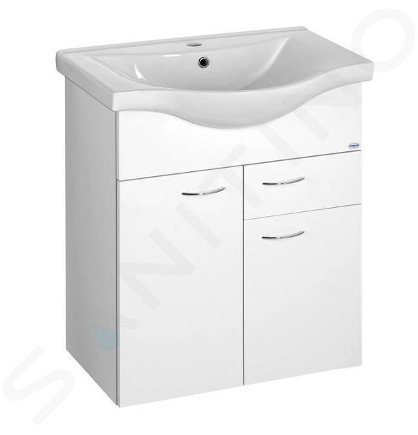 Aqualine Keramia Fresh - Waschtischunterschrank 61x74x34 cm, weiß 50064A