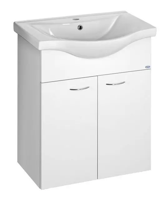 Aqualine Keramia Fresh - Ormarić za umivaonik 61x74x34 cm, bijeli 50063A