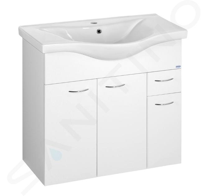 Aqualine Keramia Fresh - Mobile lavabo 752x740x347 mm, bianco 50082A