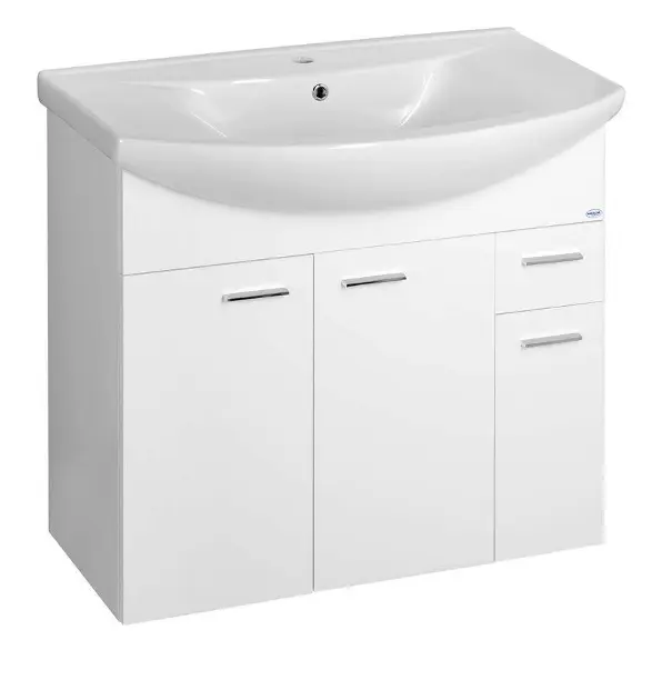 Aqualine Zoja - Ormarić za umivaonik 83x74x34 cm, bijeli 51083A