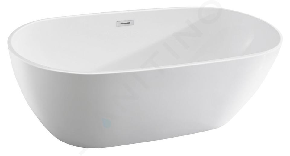 Aqualine Baden - Vrijstaand bad Duoro, 180x80 cm, wit E1880