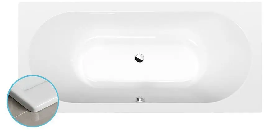 Polysan - Kada Slim B, 185x80x47 cm, bijela 71968S