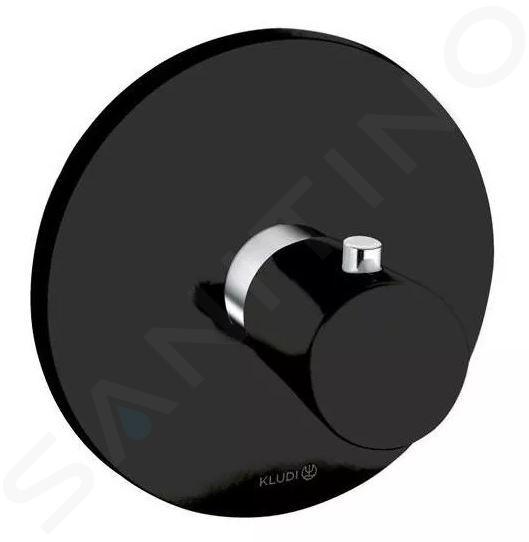 Kludi Balance - Mitigeur thermostatique encastré, noir mat/chrome 527298775