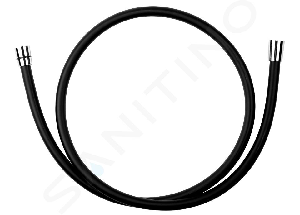 Novaservis Węże - Wąż prysznicowy 150 cm 1/2"x1/2" (28410) BLACK/150,5