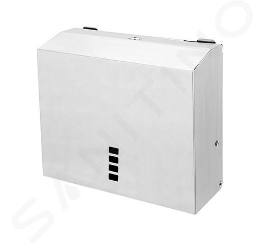 Nimco Altro - Portasciugamani di carta piccolo, acciaio inox spazzolato HPM 27080-S-10