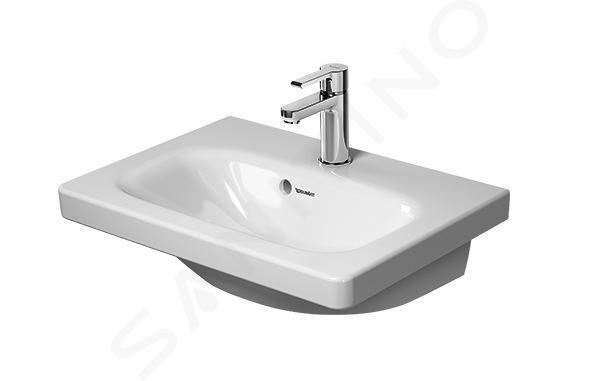 Duravit DuraStyle - Waschbecken Compact, 55x40 cm, mit 1 Hahnloch, Alpinweiß 2337550000