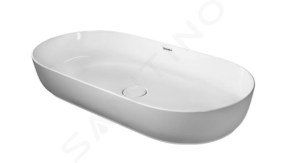 Duravit Luv - Umyvadlo na desku, 800x400 mm, bez přepadu, bílá 0379800000