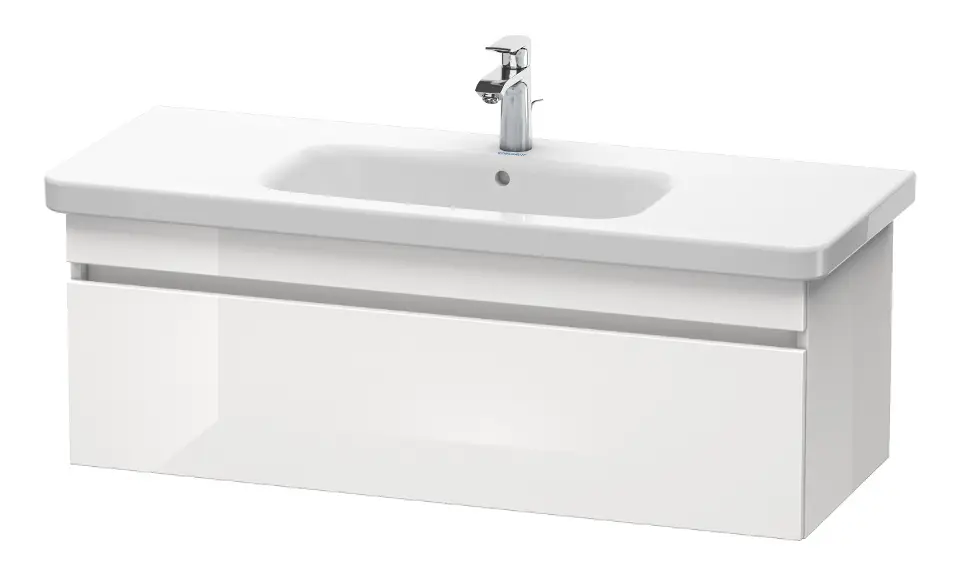 Levně Duravit DuraStyle - Umyvadlová skříňka 40x113x45 cm, 1 zásuvka, lesklá bílá DS639502222