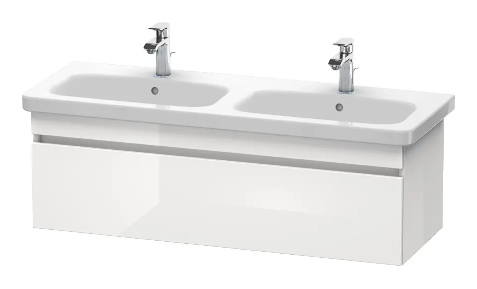 Duravit DuraStyle - Waschtischunterschrank 40x123x45 cm, mit 1 Aufzug, weiß glänzend DS639802222