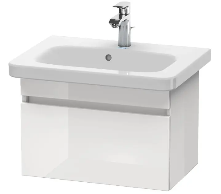 Levně Duravit DuraStyle - Umyvadlová skříňka 40x58x37 cm, 1 zásuvka, lesklá bílá DS637902222