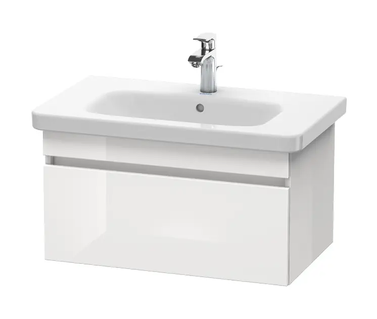 Levně Duravit DuraStyle - Umyvadlová skříňka 40x73x45 cm, 1 zásuvka, lesklá bílá DS638102222
