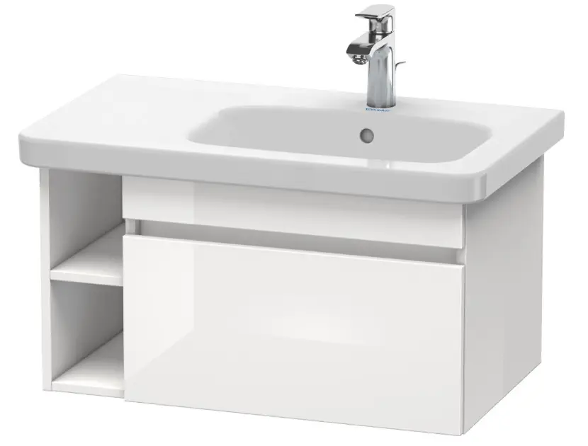 Levně Duravit DuraStyle - Umyvadlová skříňka 40x73x45 cm, 1 zásuvka, lesklá bílá DS639302222