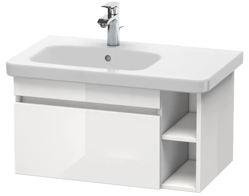 Levně Duravit DuraStyle - Umyvadlová skříňka 40x73x45 cm, 1 zásuvka, lesklá bílá DS639402222