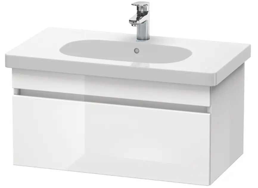 Duravit DuraStyle - Umyvadlová skříňka 40x80x45 cm, 1 zásuvka, lesklá bílá DS638402222