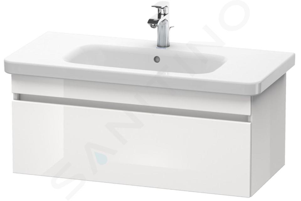 Duravit DuraStyle - Waschtischunterschrank 40x93x45 cm, mit 1 Aufzug, weiß glänzend DS638202222