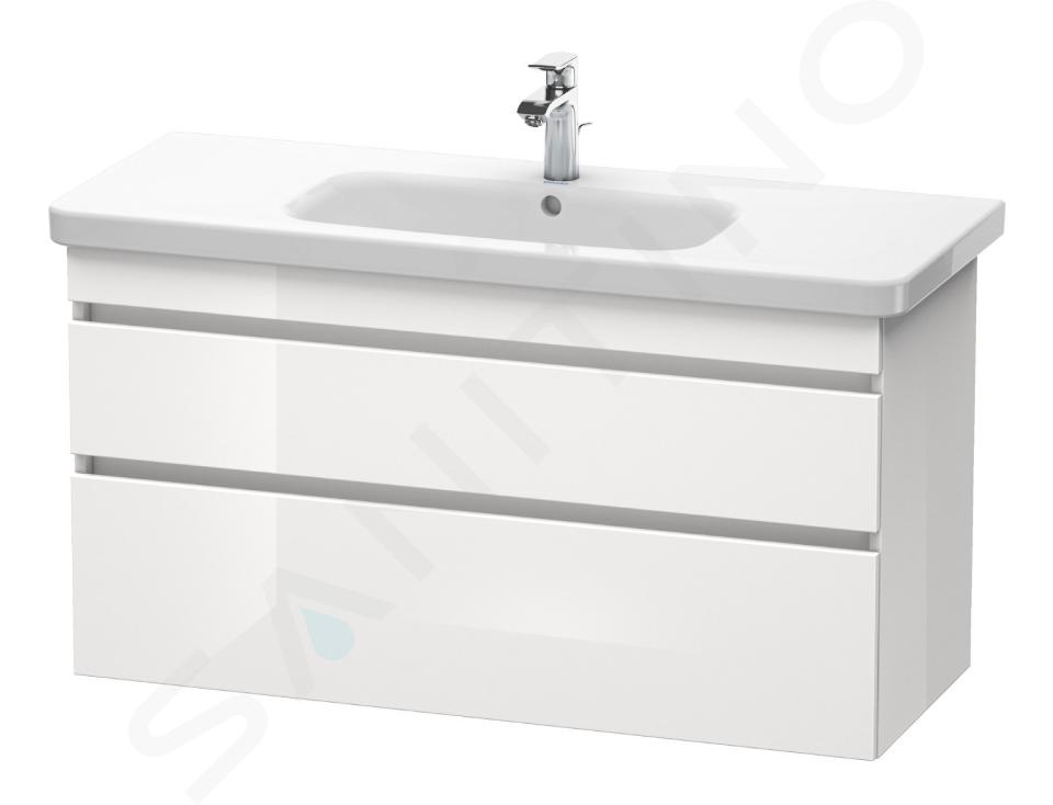 Duravit DuraStyle - Waschtischunterschrank 61x113x45 cm, mit 2 Aufzüge, weiß glänzend DS649502222