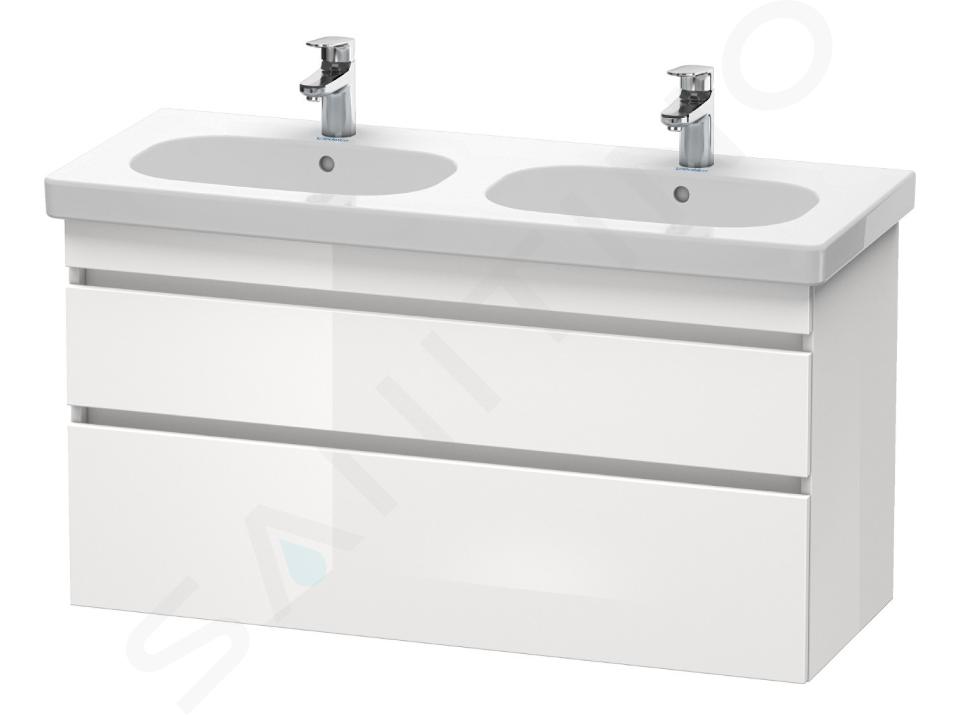 Duravit DuraStyle - Waschtischunterschrank 610x1150x453 mm, mit 2 Aufzüge, weiß glänzend DS648602222