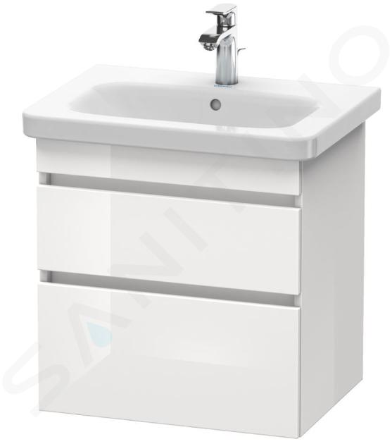 Duravit DuraStyle - Waschtischunterschrank 610x580x448 mm, mit 2 Aufzüge, weiß glänzend DS648002222