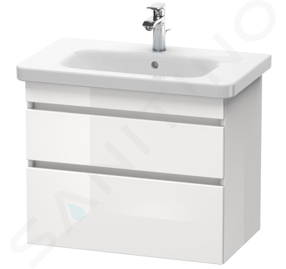 Duravit DuraStyle - Wastafelonderkast 610x730x448 mm, 2 laden, glanzend wit DS648102222