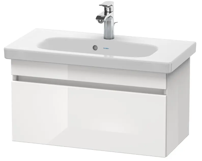 Duravit DuraStyle - Wastafelonderkast Compact, 40x73x37 cm, 1 lade, glanzend wit DS639902222