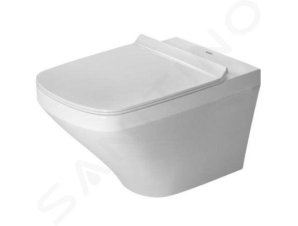 Duravit DuraStyle - Závesné WC s doskou SoftClose, Rimless, s WonderGliss, alpská biela 45510900A11