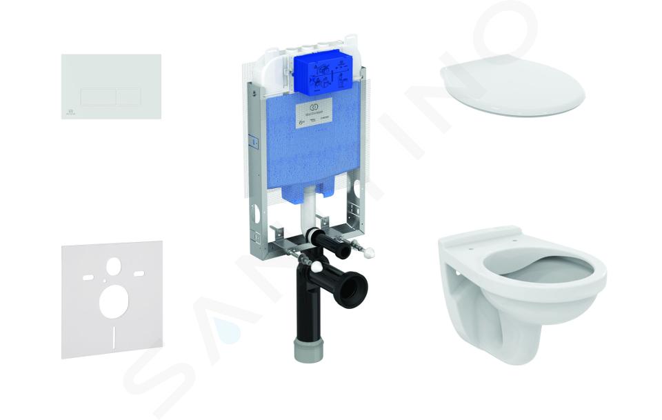 Ideal Standard ProSys - Set předstěnové instalace, klozet Alpha se sedátkem, tlačítko Oleas M2, bílá ProSys80M SP103