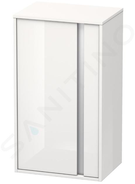 Duravit Ketho - Skříňka vysoká 880x500x360 mm, levá, lesklá bílá KT1266L2222