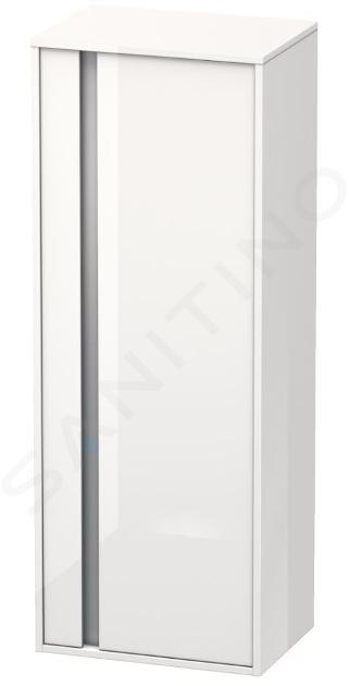 Duravit Ketho - Skrinka vysoká 132x50x36 cm, pravá, lesklá biela KT1267R2222