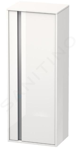 Duravit Ketho - Armario alto 1320x500x360 mm, variante derecha, blanco brillante KT1267R2222