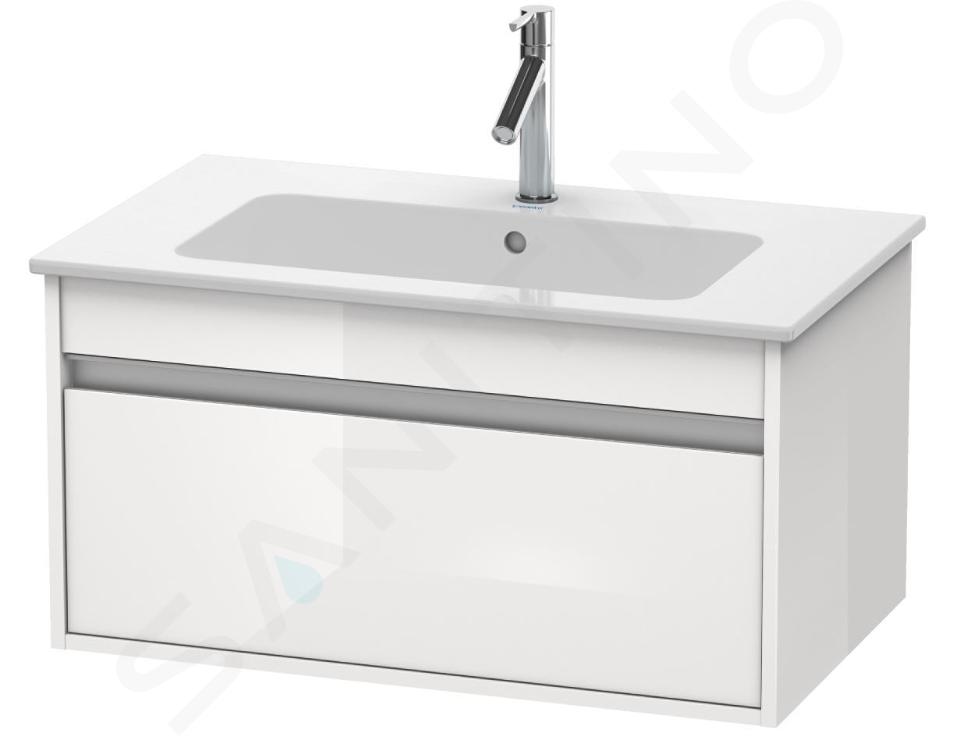 Duravit Ketho - Waschtischunterschrank 41x80x48 cm, 1 Auszug, Weiß poliert KT641902222