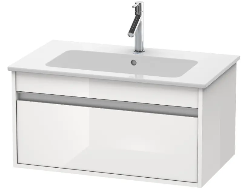 Levně Duravit Ketho - Umyvadlová skříňka 41x100x48 cm, 1 zásuvka, lesklá bílá KT642002222
