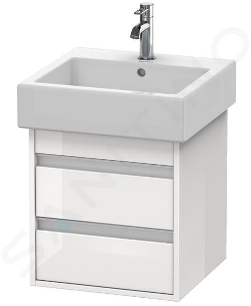 Duravit Ketho - Waschtischunterschrank 48x45x44 cm, 2 Auszüge, Weiß glänzend KT663502222