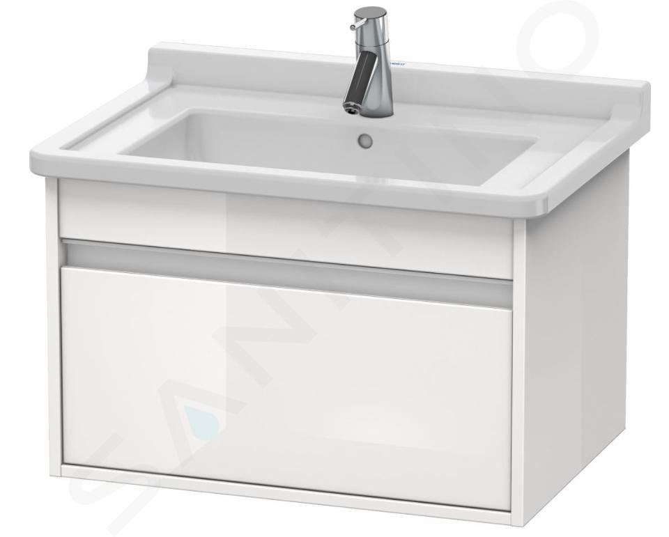 Duravit Ketho - Umývadlová skrinka 410x650x455 mm, 1 zásuvka, lesklá biela KT666302222