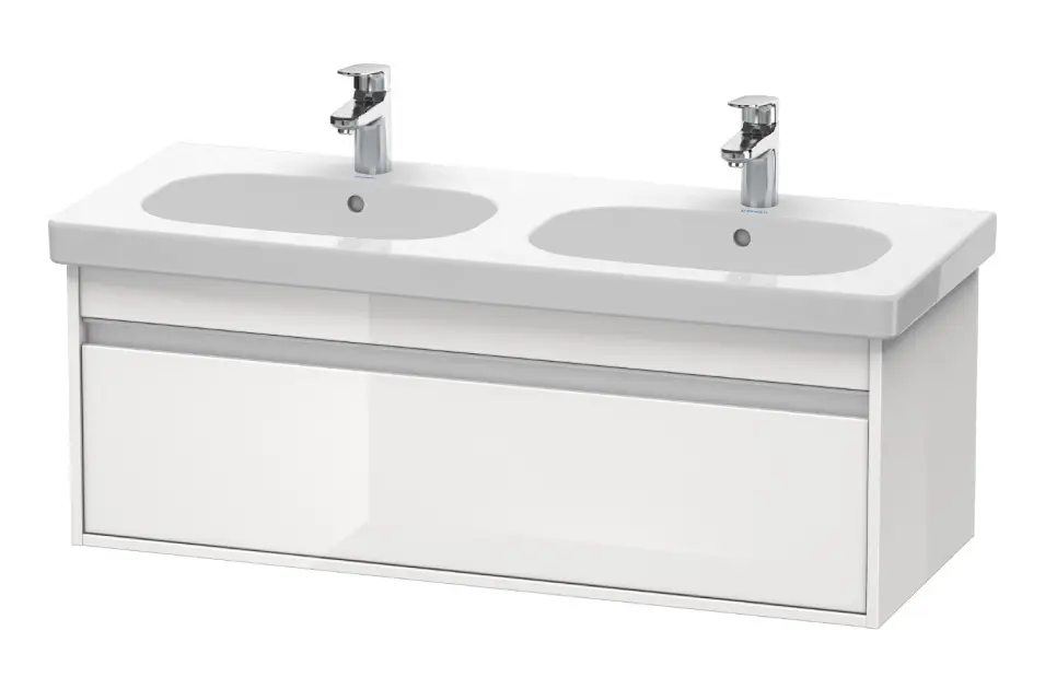 Levně Duravit Ketho - Umyvadlová skříňka 41x115x46 cm, 1 zásuvka, lesklá bílá KT666902222