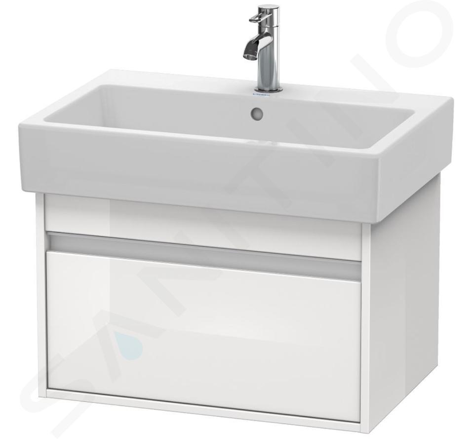 Duravit Ketho - Waschtischunterschrank 410x650x440 mm, 1 Auszug, Weiß glänzend KT668402222