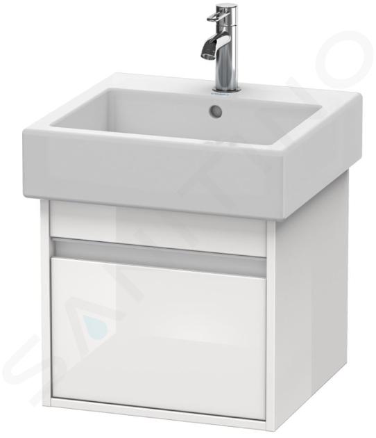 Duravit Ketho - Umyvadlová skříňka 410x450x440 mm, 1 zásuvka, lesklá bílá KT668502222