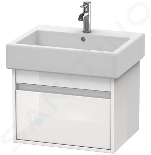 Duravit Ketho - Wastafel onderkast 41x55x44 cm, 1 la, glanzend wit KT668602222