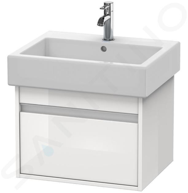 Duravit Ketho - Meuble-vasque, 410x550x440 mm, 1 tiroir, blanc brillant KT668602222