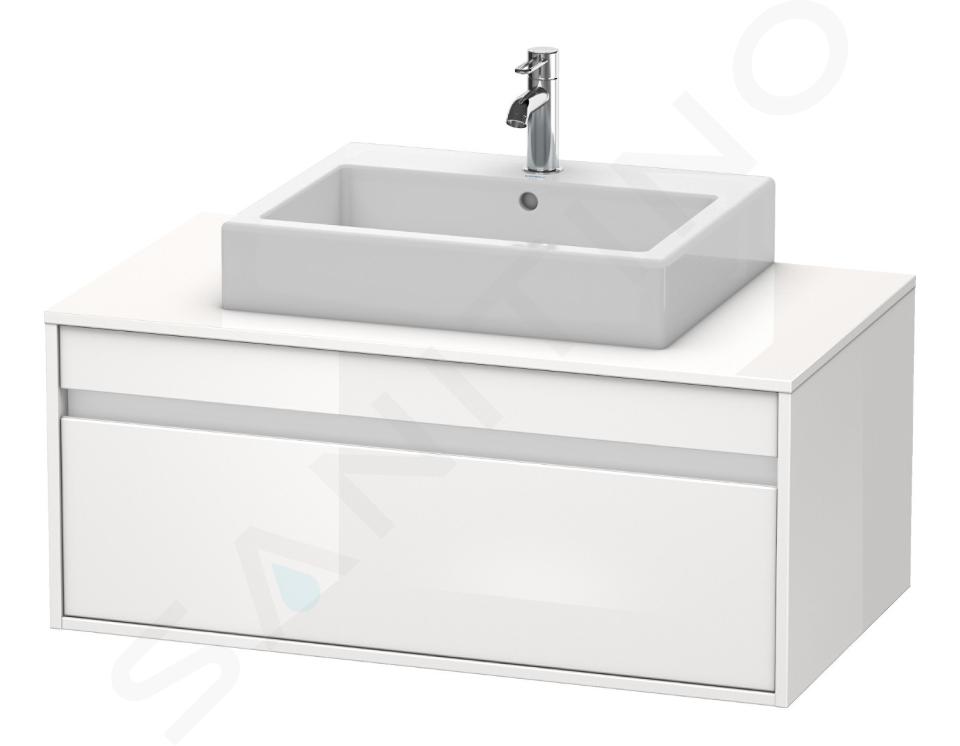 Duravit Ketho - Armario de lavabo 426x1000x550 mm, 1 cajón, blanco brillante KT669502222