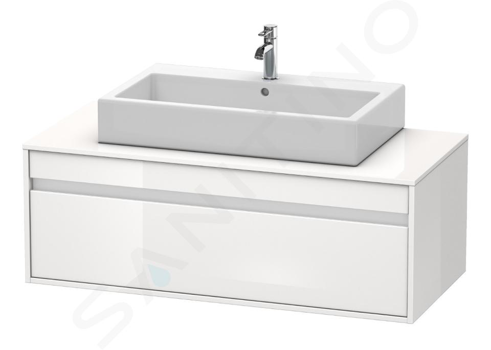 Duravit Ketho - Umyvadlová skříňka 426x1200x550 mm, 1 zásuvka, lesklá bílá KT669602222