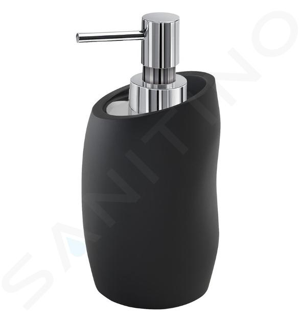 Sapho Accesorios de baño Gedy - Dispensador de jabón Iside, negro mate 188114