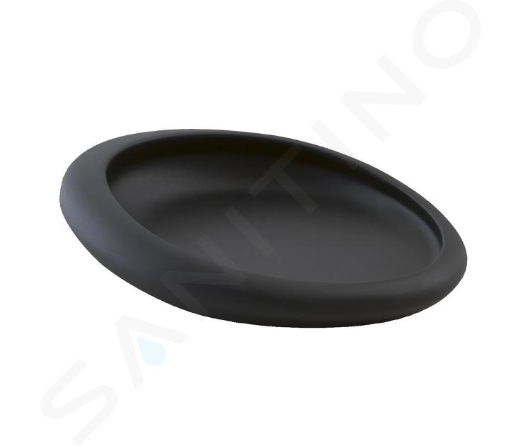 Sapho Accesorios de baño Gedy - Jabonera Iside, negro mate 181114