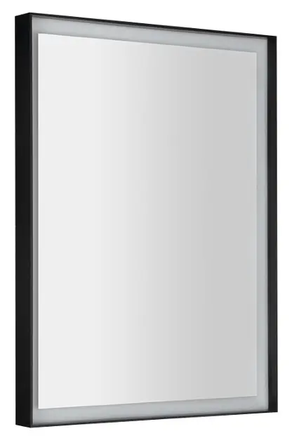 Sapho Sort LED - Ogledalo s LED rasvjetom, 60 x 80 cm, mat crna ST080