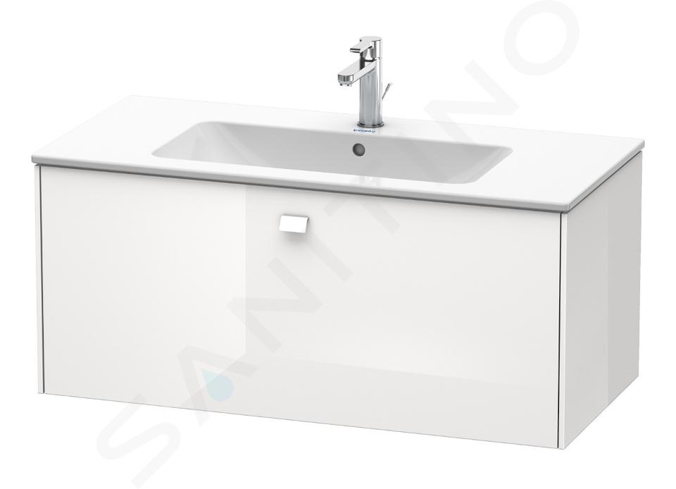 Duravit Brioso - Umyvadlová skříňka 44x102x48 cm, 1 zásuvka, lesklá bílá BR400302222