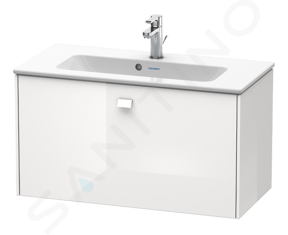 Duravit Brioso - Compact wastafelonderkast 44x82x39 cm, 1 lade, glans wit BR401102222