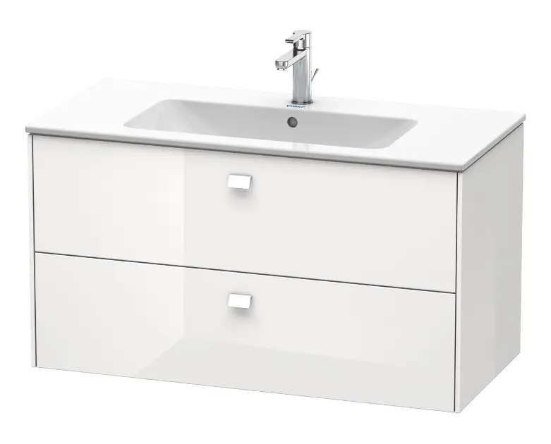 Duravit Brioso - Wastafelonderkast 55x102x48 cm, 2 lades, glans wit BR410302222